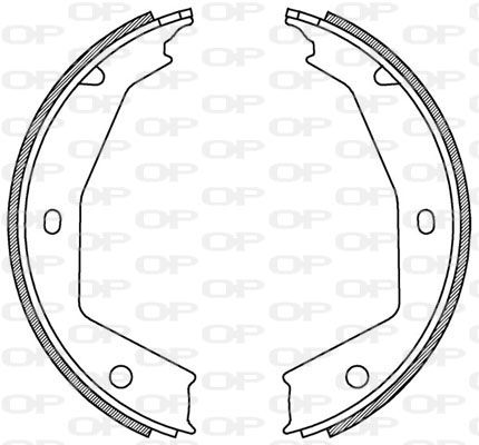 OPEN PARTS stabdžių trinkelių komplektas BSA2187.00